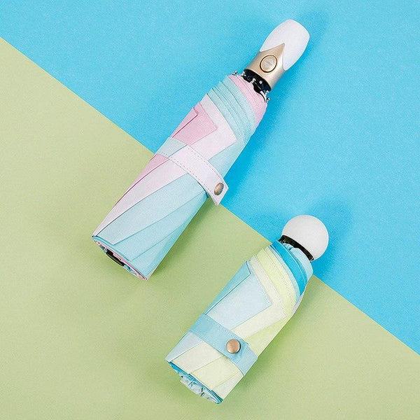 Planet Gates 100004777 Mini Pocket Gradient Umbrellas Parasol Folding Men Umbrellas Rain For Womens UV Windproof Umbrella YS200003
