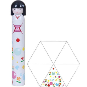Planet Gates 100004777 N Japanese Kimono Doll Folding Wine Bottle Umbrella Rain Creative UV Mini Umbrella For Womens Designer Gifts Umbrellas YS396