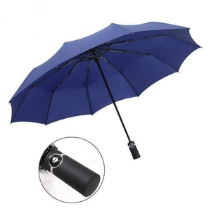 Planet Gates 100004777 navy-10 Luxury Windproof Folding Automatic Blue Sky&White Clouds Umbrella For Women Men UV Auto Sun Rainy Umbrella Female YD063