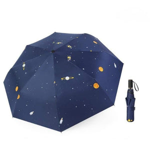 Planet Gates 100004777 navy Umbrella Fold Rainy Stellar Planet Umbrella UV Rainproof Sun Parasol Umbrellas Female YD237