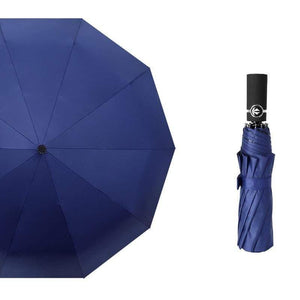 Planet Gates 100004777 navy uv Luxury Windproof Folding Automatic Blue Sky&White Clouds Umbrella For Women Men UV Auto Sun Rainy Umbrella Female YD063