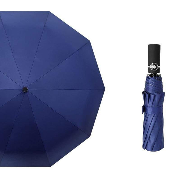Planet Gates 100004777 navy uv Luxury Windproof Folding Automatic Blue Sky&White Clouds Umbrella For Women Men UV Auto Sun Rainy Umbrella Female YD063