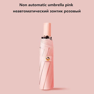 Planet Gates 100004777 Non automatic-200003699 7 Colors Automatic Umbrella Rain Women Three-folding Umbrella Windproof Man Sunny And Rainy Umbrella Change Color Due To UV