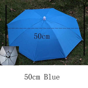 Planet Gates 100004777 Outdoor Umbrella Hat Novelty Foldable Sun&Rainy Day Hands Free Rainbow Folding & Waterproof Multicolor Hat Cap Stock YS0018