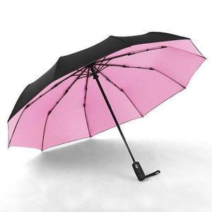 Planet Gates 100004777 Pink 10K Double layer Windproof Fully-automatic Umbrellas Male Women Umbrella Three Folding Commercial Large Durable Frame Parasol