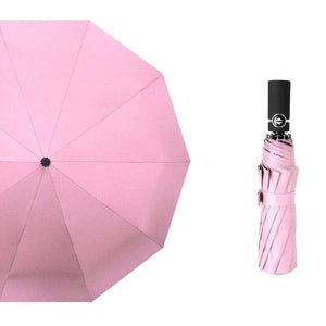 Planet Gates 100004777 pink uv Luxury Windproof Folding Automatic Blue Sky&White Clouds Umbrella For Women Men UV Auto Sun Rainy Umbrella Female YD063