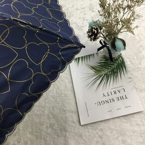 Planet Gates 100004777 Pocket Mini Umbrella Small Five Compact Folding Umbrella With Love Style Style Of The Sun/rain Female Parasols