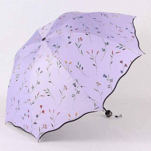 Planet Gates 100004777 purple 2020 Floral ANTI-UV Foldable Umbrella Rain Women Mini Flower Umbrella For Women Windproof Ultralight Umbrellas Female YS716
