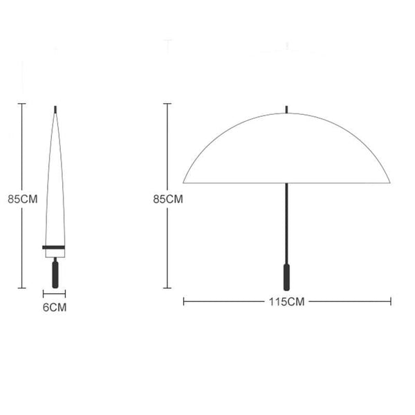 Planet Gates 100004777 Rainbow Big Umbrella Windproof Men's Leather Long Handle Warrior Umbrella Female Sunny And Rainy Umbrella With Shoulder Bag
