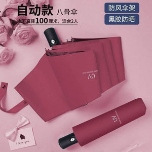 Planet Gates 100004777 red Fashion Folding Umbrella Rain Women Gift Men Mini Pocket Parasol Girls Anti-UV Waterproof Portable Travel UMBRELLAS Umbrella