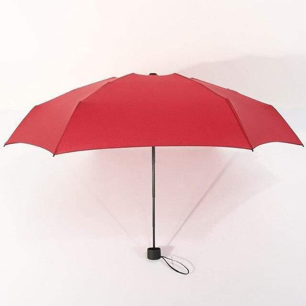 Planet Gates 100004777 Red Fashion Small 5 Folding Kids Umbrella Rain Women Umbrella Men Ultralight Mini Anti-UV Girls Umbrellas Waterproof Portable Travel