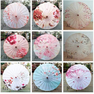 Planet Gates 100004777 Silk Women Umbrella Japanese Cherry Blossoms Silk  Ancient Dance Umbrella Decorative Umbrella Chinese Style Oil Paper Umbrella