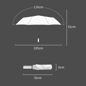 Planet Gates 100004777 Solid Color Double Automatic Umbrella Rain Sunny&Rainy Business Umbrella For Women Windproof Folding Umbrellas YS200046