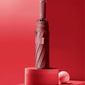 Planet Gates 100004777 Umbrella Automatic Umbrella  Black Plastic Color Three-fold Umbrella Women's Umbrella Men's Rain Umbrella Folding Big Sun