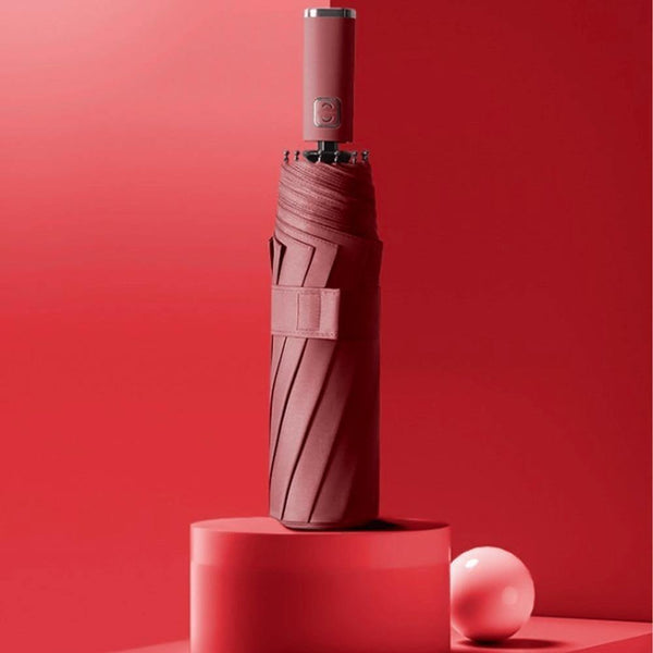 Planet Gates 100004777 Umbrella Automatic Umbrella  Black Plastic Color Three-fold Umbrella Women's Umbrella Men's Rain Umbrella Folding Big Sun