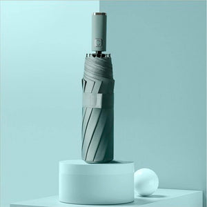 Planet Gates 100004777 Umbrella Automatic Umbrella  Black Plastic Color Three-fold Umbrella Women's Umbrella Men's Rain Umbrella Folding Big Sun