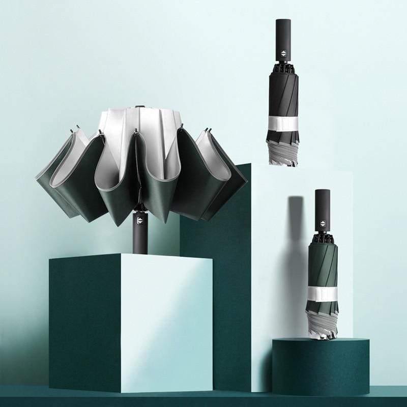 Planet Gates 100004777 Umbrella Female Rainproof Windproof Reflective Umbrella Rain Women Anti-UV Umbrellas Pink Three Folding Automatic Umbrellas