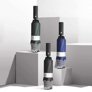 Planet Gates 100004777 Umbrella Female Rainproof Windproof Reflective Umbrella Rain Women Anti-UV Umbrellas Pink Three Folding Automatic Umbrellas