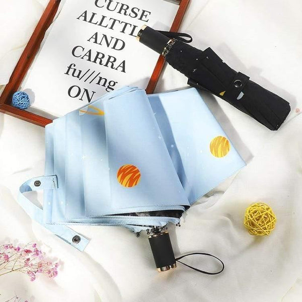 Planet Gates 100004777 Umbrella Fold Rainy Stellar Planet Umbrella UV Rainproof Sun Parasol Umbrellas Female YD237