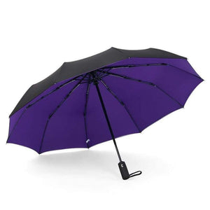 Planet Gates 100004777 violet 10K Double layer Windproof Fully-automatic Umbrellas Male Women Umbrella Three Folding Commercial Large Durable Frame Parasol