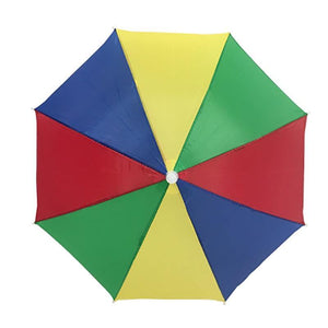 Planet Gates 100004777 Watermelon Outdoor Umbrella Hat Novelty Foldable Sun&Rainy Day Hands Free Rainbow Folding & Waterproof Multicolor Hat Cap Stock YS0018