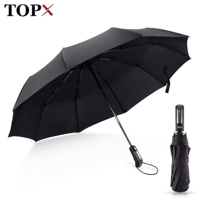 Planet Gates 100004777 Wind Resistant Folding Automatic Umbrella Rain Women Auto Luxury Big Windproof Umbrellas Rain For Men Black Coating 10K Parasol
