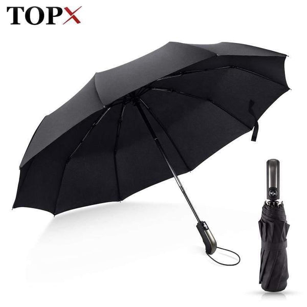 Planet Gates 100004777 Wind Resistant Folding Automatic Umbrella Rain Women Auto Luxury Big Windproof Umbrellas Rain For Men Black Coating 10K Parasol