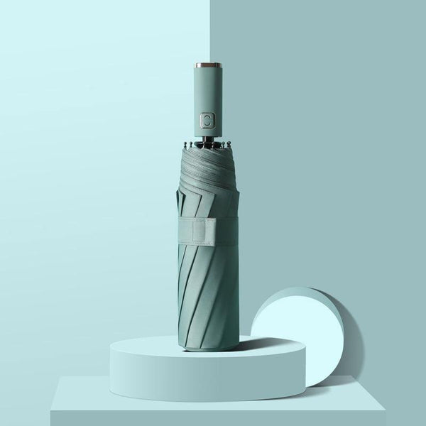 Planet Gates 100004777 Windproof Double Automatic 3 Folding Umbrella Female Male 10K Car Luxury Large Parasol Rain Women Men Business Strong Umbrellas