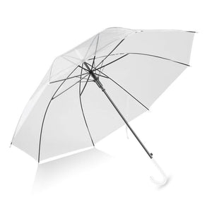 Planet Gates 100004777 Windproof Fashion Transparent Clear Automatic Umbrella Parasol For Wedding Party Favor Stand Inside Out Rain Protecting