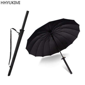 Planet Gates 100004777 Windproof Samurai Sword Sun Rainny Umbrella Ninja-like Straight Long Handle Ribs Umbrella Manual Open