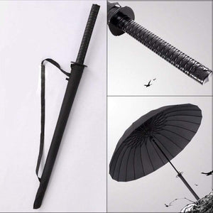 Planet Gates 100004777 Windproof Samurai Sword Sun Rainny Umbrella Ninja-like Straight Long Handle Ribs Umbrella Manual Open