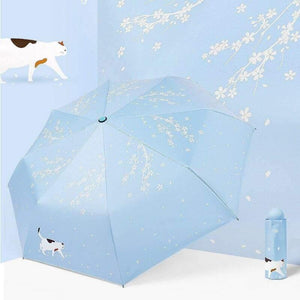 Planet Gates 100004777 YADA Custom Cherry Blossoms Flower Umbrella Rain Women uv Charm Animal Cat Umbrella For Womens Windproof Folding Umbrellas YS819