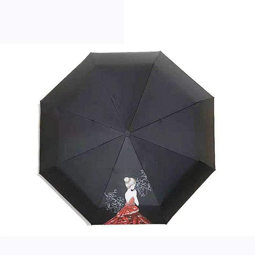 Planet Gates 100004777 YD200049MT1 Design Folding Automatic Girl Umbrella For Women Anti-UV Lovely Rainy Umbrella Cartoon Cute Bear Animal Umbrella YD200049