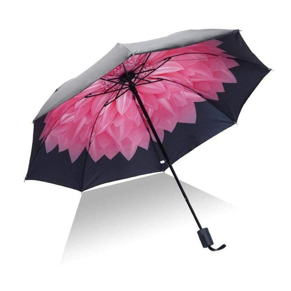 Planet Gates 100004777 YD200067MT13 YADA 2020 INS Design Pink Flowers Rainy Umbrella Folding Anti-UV Rainproof Umbrellas Parasol Sun Protection Umbrella YD200067