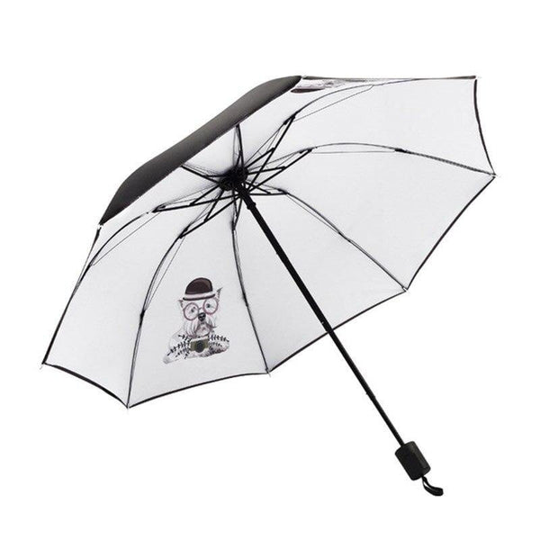 Planet Gates 100004777 YD200068MT2 Design Big Face Cat Umbrella For Women Men Anti-UV Lovely Cartoon Dog Umbrellas Folding Rainy Umbrella Gift YD200068