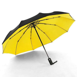 Planet Gates 100004777 Yellow 10K Double layer Windproof Fully-automatic Umbrellas Male Women Umbrella Three Folding Commercial Large Durable Frame Parasol