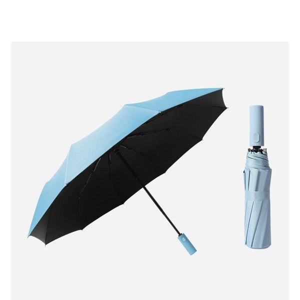 Planet Gates 100004777 YS200045BU Solid Color Double Automatic Umbrella Rain Sunny&Rainy Business Umbrella For Women Windproof Folding Umbrellas YS200046