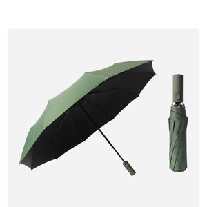Planet Gates 100004777 YS200045GY-1052 Solid Color Double Automatic Umbrella Rain Sunny&Rainy Business Umbrella For Women Windproof Folding Umbrellas YS200046