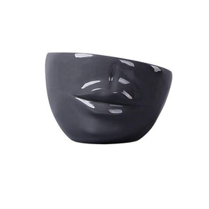 Planet Gates 100005865 Flower Pot Home Decoration Creative Human Face Mouth Ceramic Art Flower Pot Home Green Plant Succulent Flower Decoration Vase