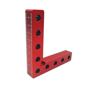 Planet Gates 100007505 100mm Ruler Woodworking Right Angle Positioning Clamps Adjustable 90 Degrees L-Shaped Auxiliary Fixture Positioner Aluminium Corner Ruler