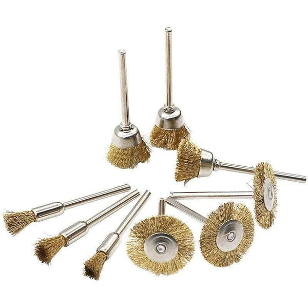 Planet Gates 100007505 10pcs Grinding And Polishing Accessories Steel Rotary Brush Wire Wheel Brushes For Grinder Rotary Tool For Mini Drill Poli