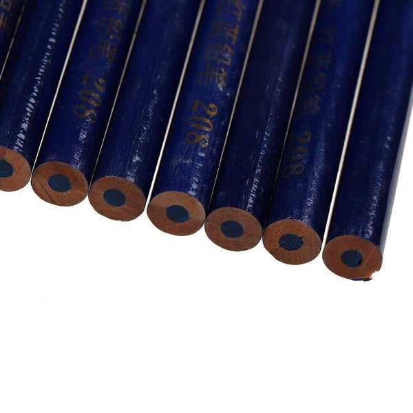 Planet Gates 100007505 10X Carpenter Pencils Blue And Red Lead For DIY Builders Joiners Woodworking Thick Round Mark Pencil For Hands Tools