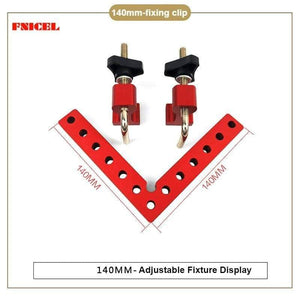 Planet Gates 100007505 140mm Clamp Set Woodworking Right Angle Positioning Clamps Adjustable 90 Degrees L-Shaped Auxiliary Fixture Positioner Aluminium Corner Ruler