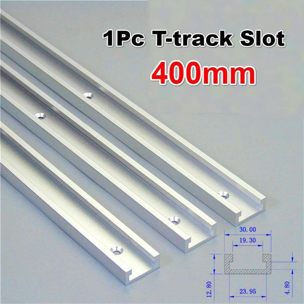 Planet Gates 100007505 1Pc 400mm T-track Aluminium Alloy T-tracks Slot Miter Track And Miter Bar Slider Table Saw Miter Gauge Rod Woodworking Tool Durable In Use