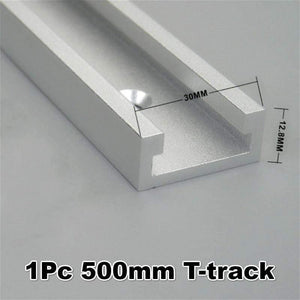 Planet Gates 100007505 1Pc 500mm T-track Aluminium Alloy T-tracks Slot Miter Track And Miter Bar Slider Table Saw Miter Gauge Rod Woodworking Tools DIY