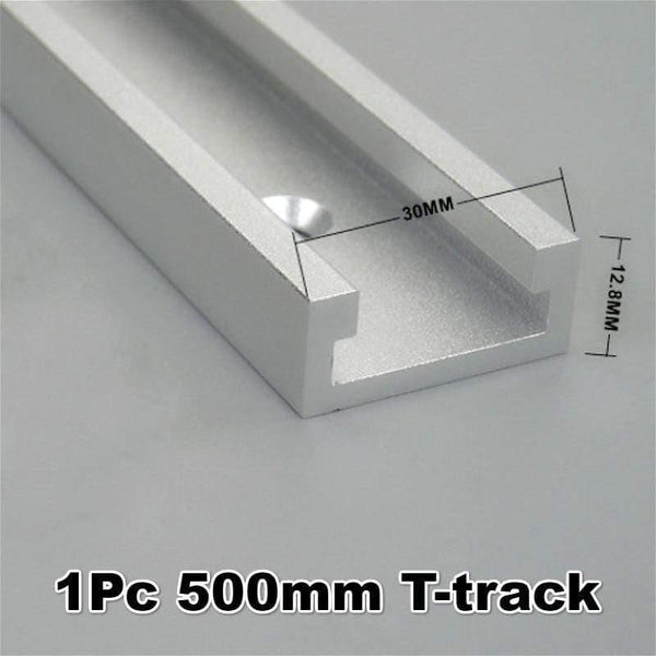 Planet Gates 100007505 1Pc 500mm T-track Aluminium Alloy T-tracks Slot Miter Track And Miter Bar Slider Table Saw Miter Gauge Rod Woodworking Tools DIY