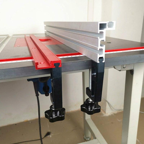 Planet Gates 100007505 1Pc Chute Aluminium Alloy T-tracks Model 45 T Slot And Standard Miter Track Stop Woodworking Tool For Workbench Router Table