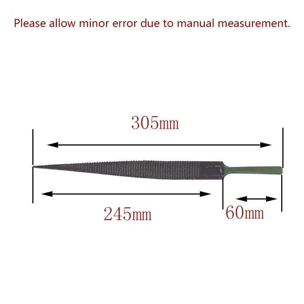 Planet Gates 100007505 1pcs Flat Pointed Rasp Files DIY Woodworking Craft Wood Filing Carving Carpenter Repair Folder Hobby 6/8/10/12 Inch Hand Tools