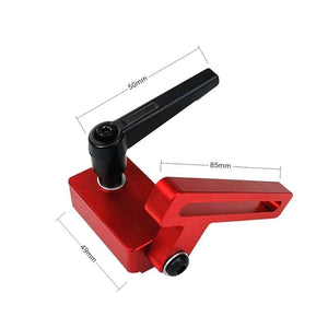 Planet Gates 100007505 1Set Miter Track Stop And Aluminium Alloy T-tracks Slot Miter Track Jig Fixture T-Slot Woodworking Tool DIY Manual