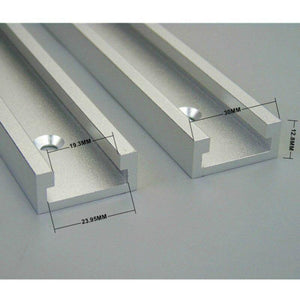 Planet Gates 100007505 1Set Miter Track Stop And Aluminium Alloy T-tracks Slot Miter Track Jig Fixture T-Slot Woodworking Tool DIY Manual